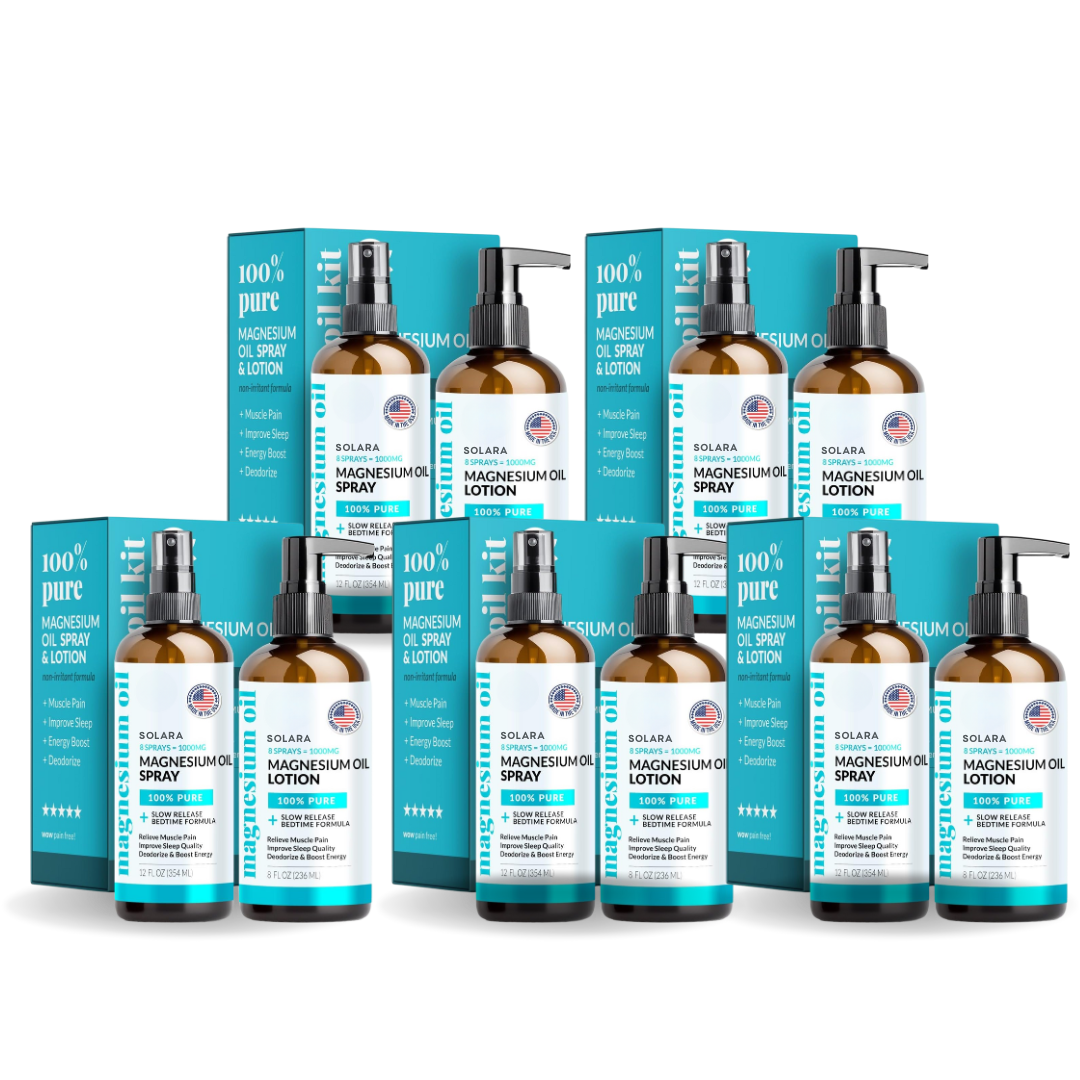 Pain Relief Magnesium Oil and Spray Set