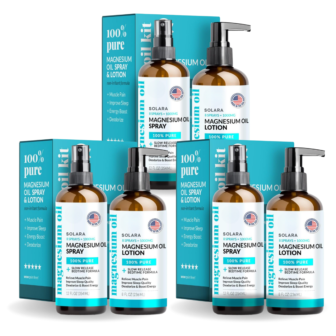 Pain Relief Magnesium Oil and Spray Set