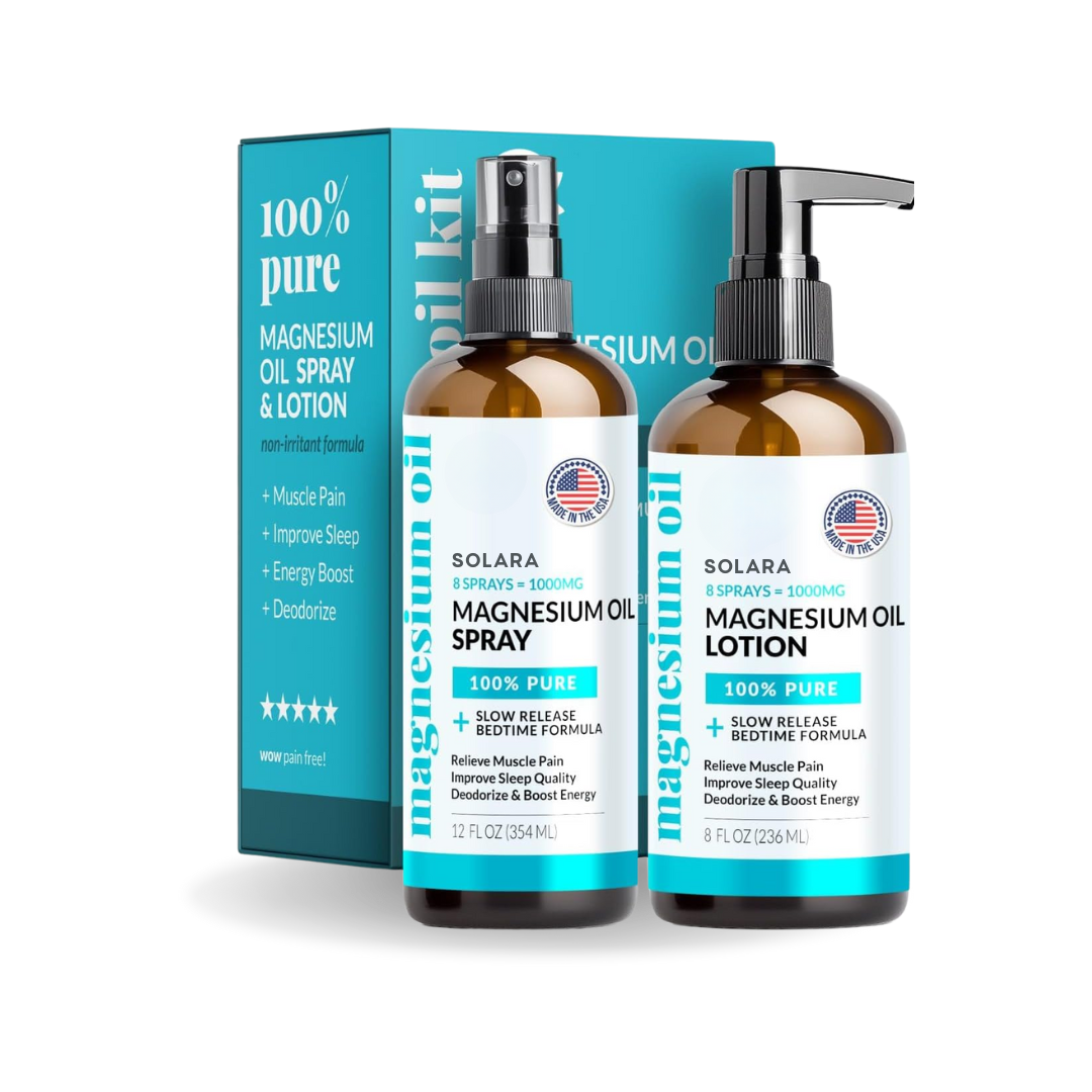 Pain Relief Magnesium Oil and Spray Set